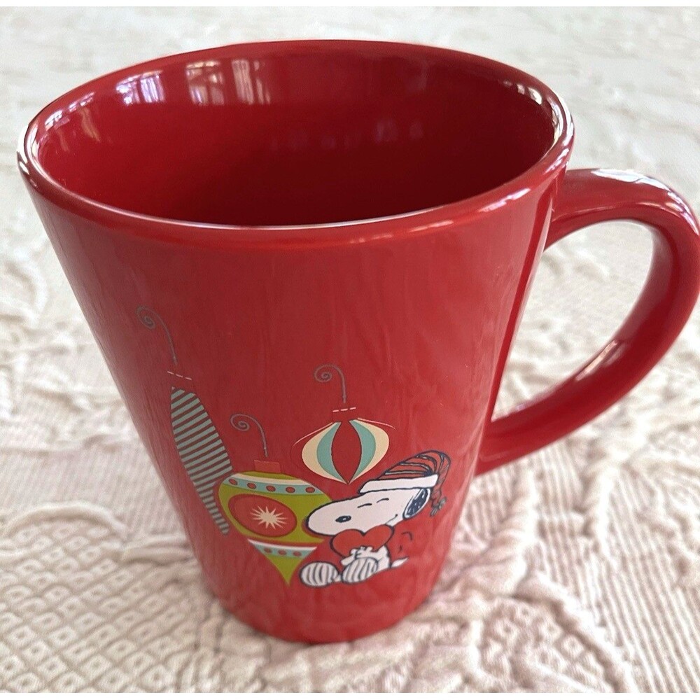Peanuts Snoopy Christmas Stoneware Coffee Mug 2022 Modern Gourmet Foods